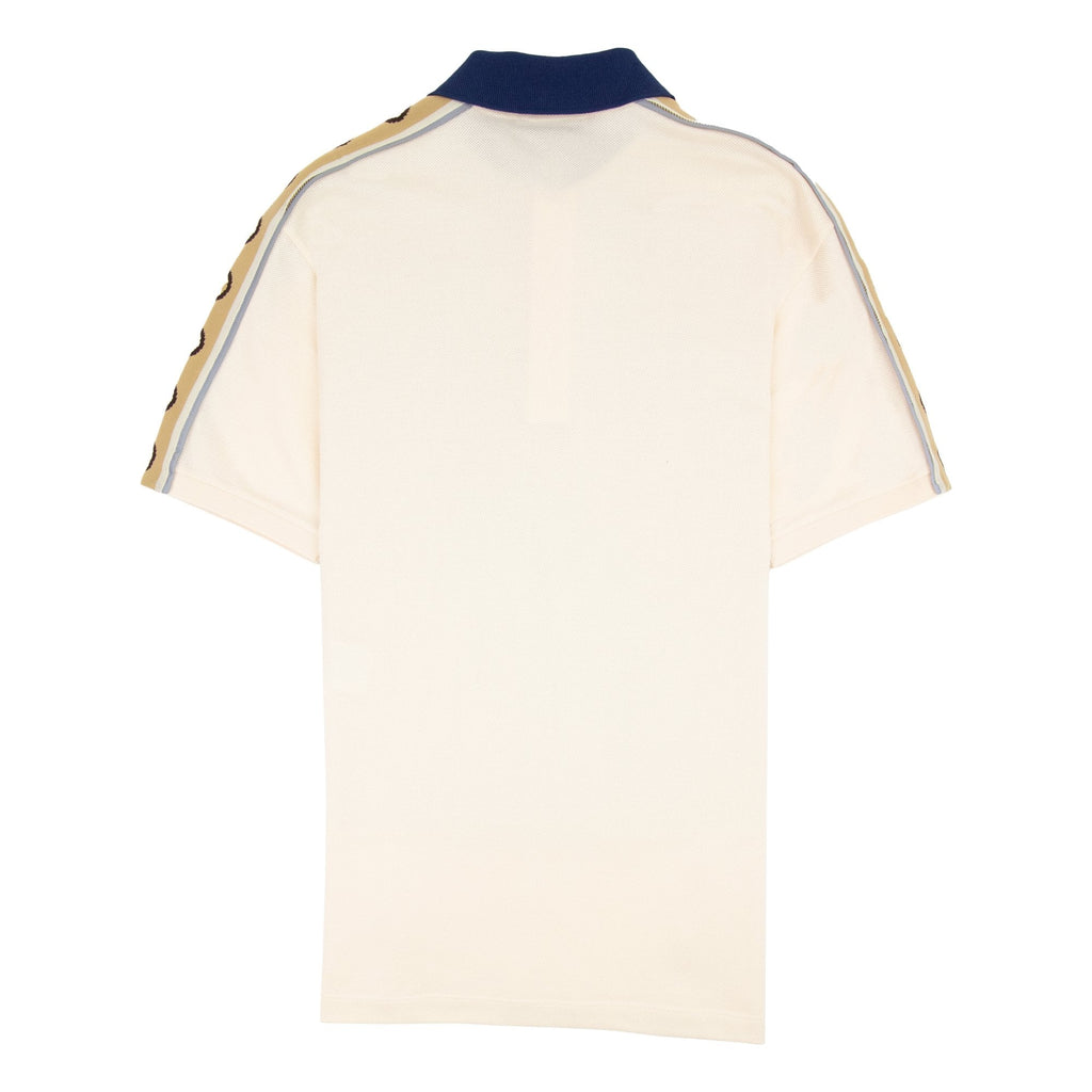 Gucci GG Side Tape Polo Cream