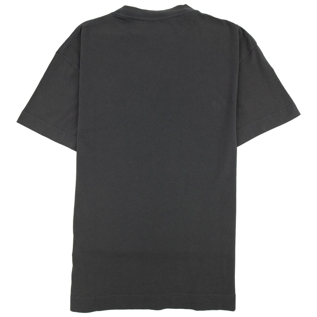 Palm Angels Garment Dyed Air Print T Shirt Black/black