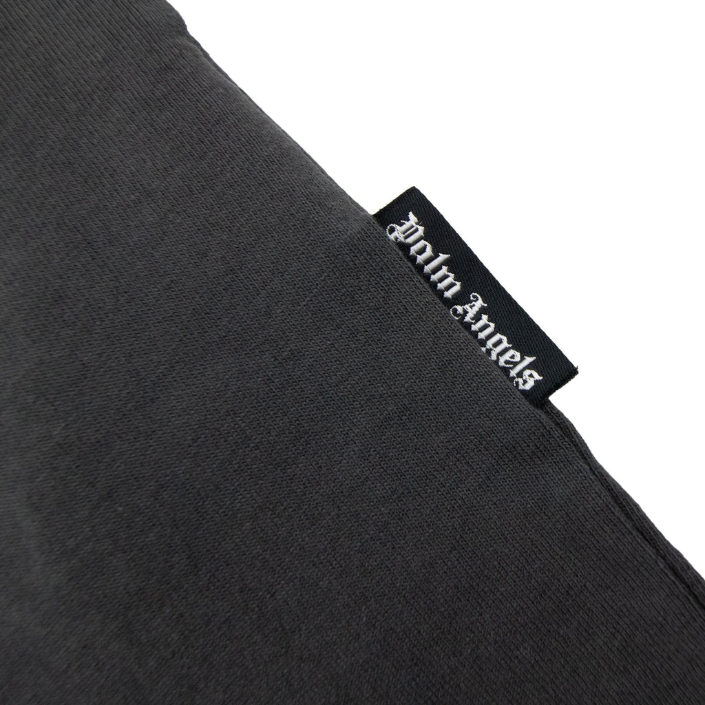 Palm Angels Garment Dyed Air Print T Shirt Black/black
