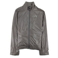 Dolce & Gabbana Metal Logo Zip Up Jacket Dark Brown SA4