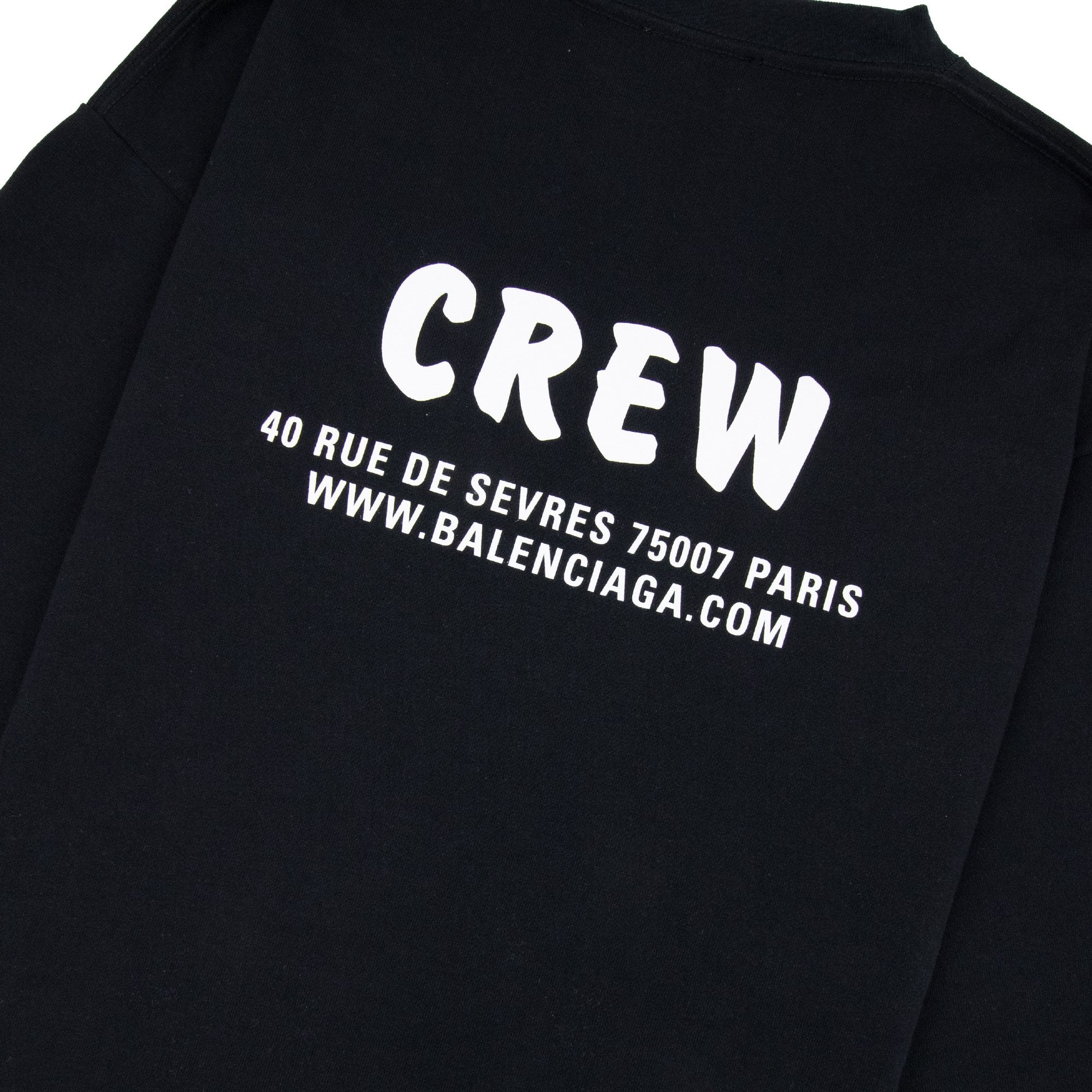 Balenciaga Oversized Crew Tshirt Black