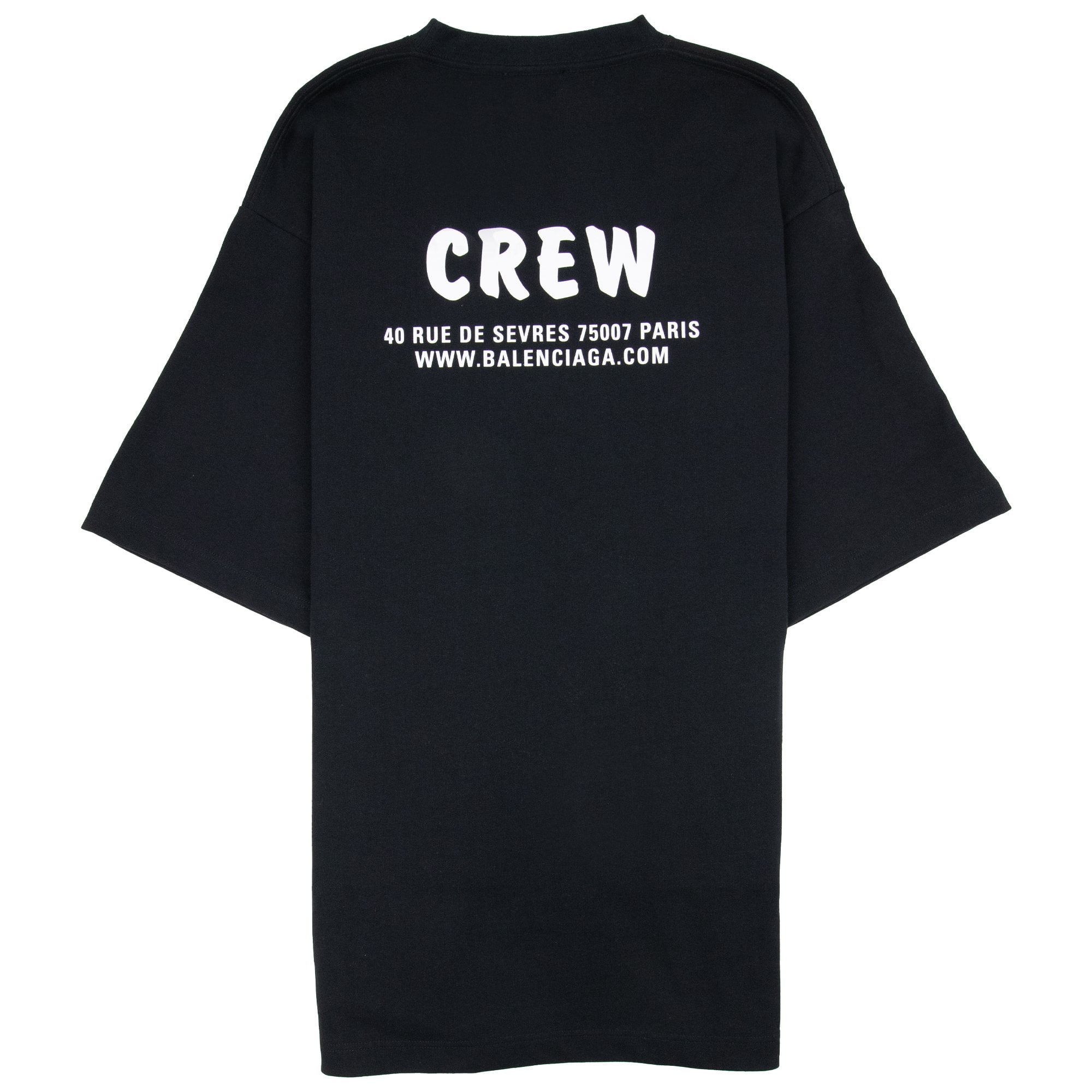 Balenciaga Oversized Crew Tshirt Black