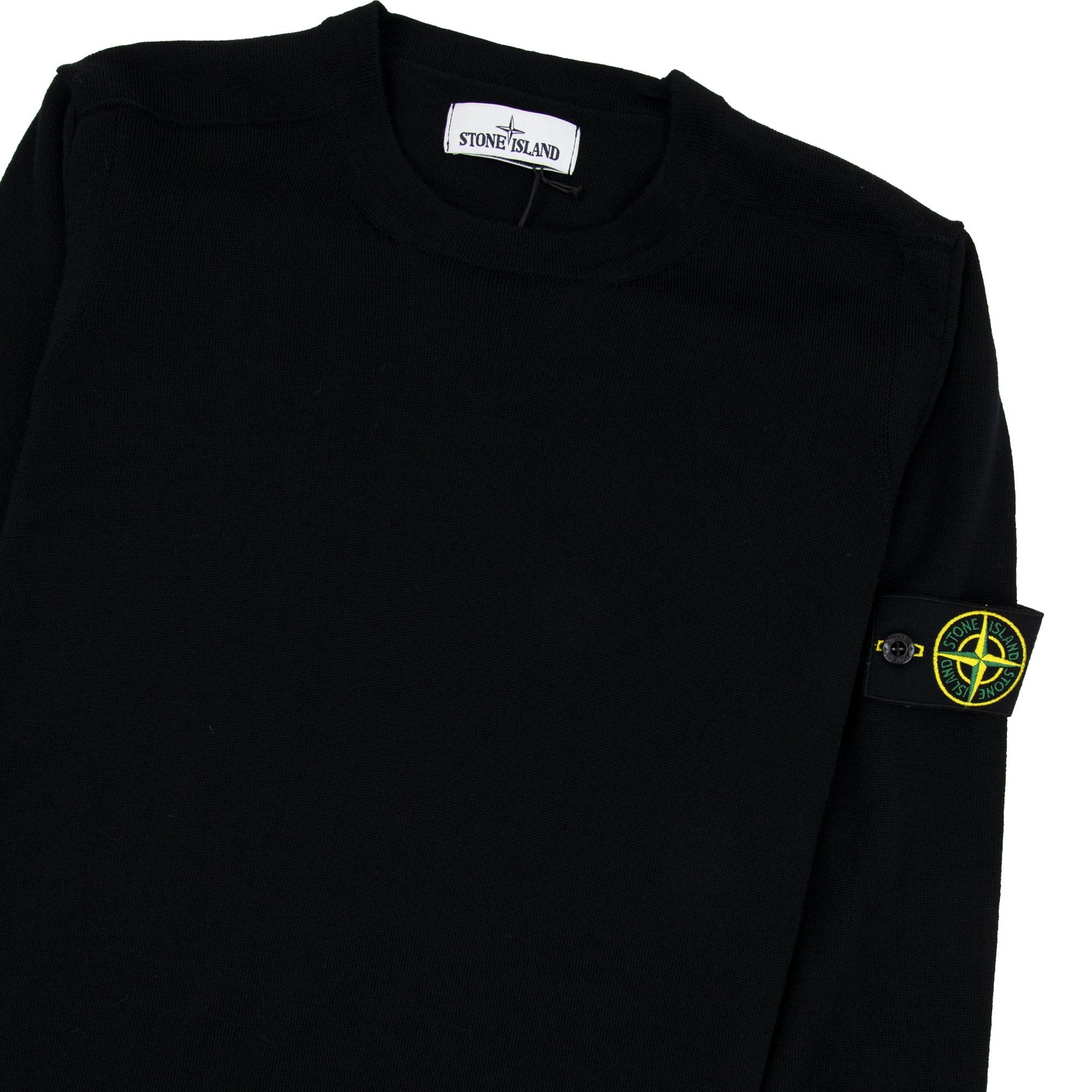Stone Island 526c4 Knitted Sweatshirt Black V0029