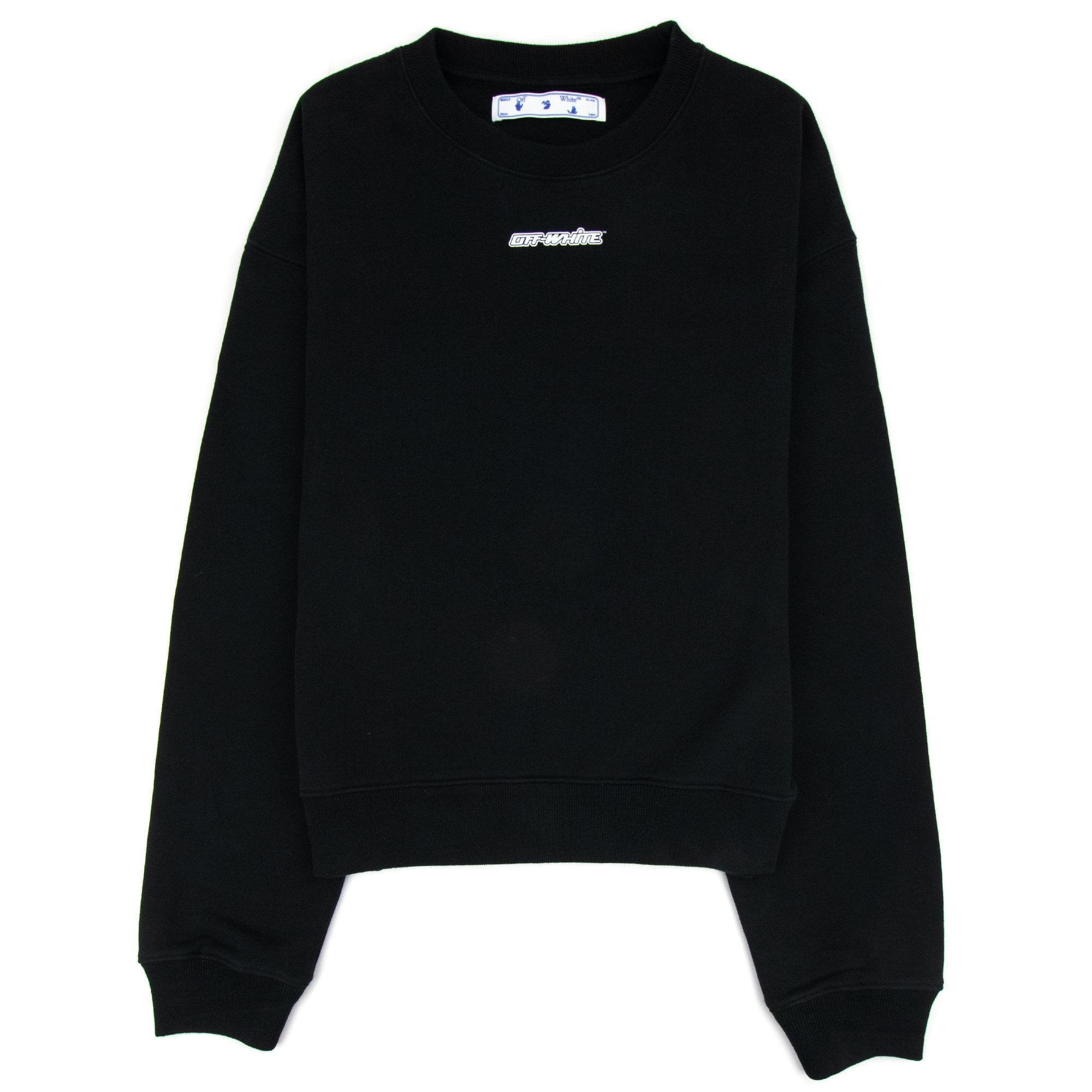 Off White Marker Over Crew Neck Sweatshirt Black/red
