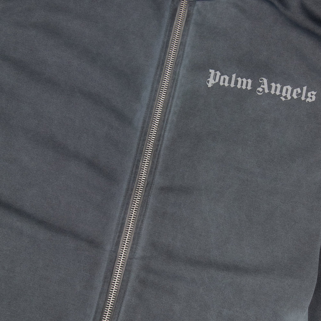 Palm Angels Garment Dyed Track Jacket Dark Grey