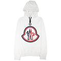 Moncler Large Logo Hoodied Sweatshirt Off White 034