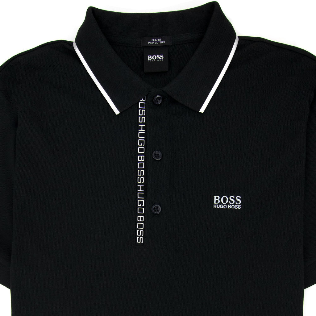 Hugo Boss Paule 4 Writing Polo Black/silver
