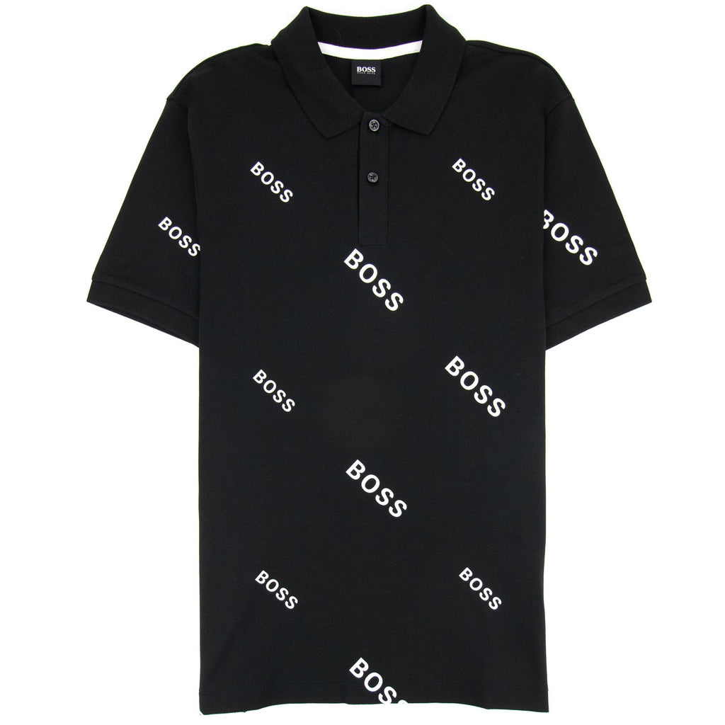 Hugo Boss Phillipson 76 Print Polo Black