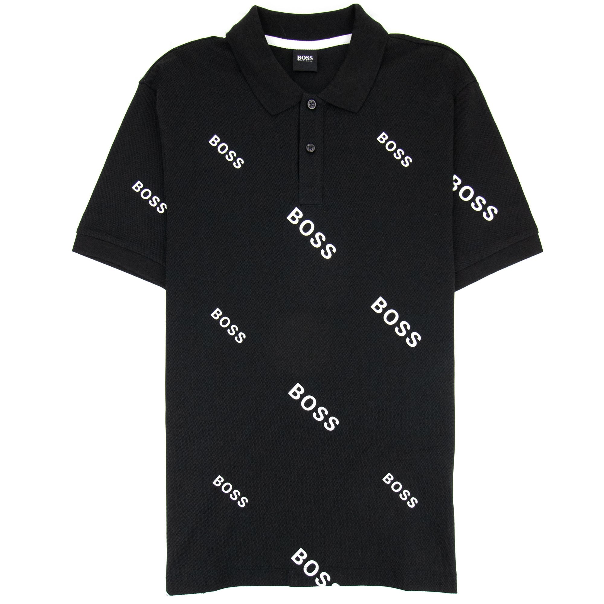 Hugo Boss Phillipson 76 Print Polo Black
