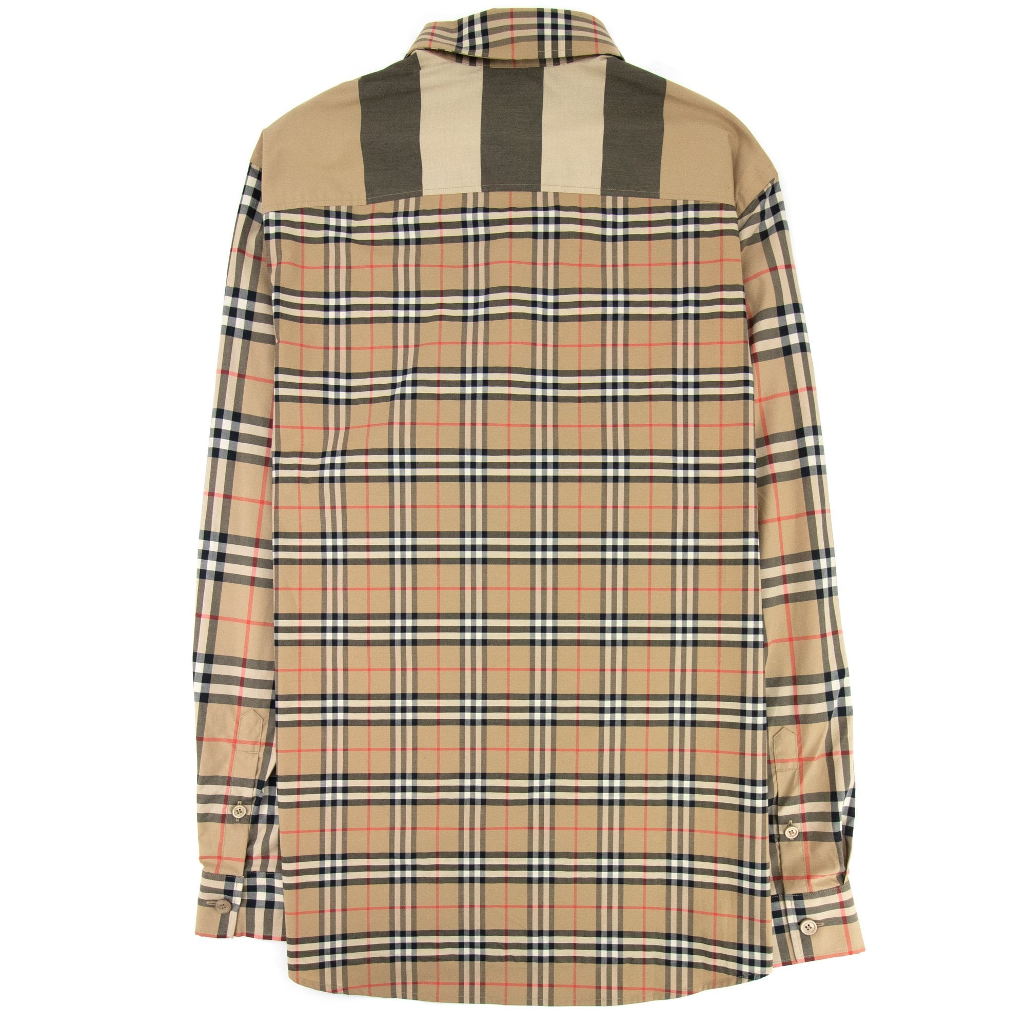 Burberry Tisford Patchwork Check Shirt Archive Beige