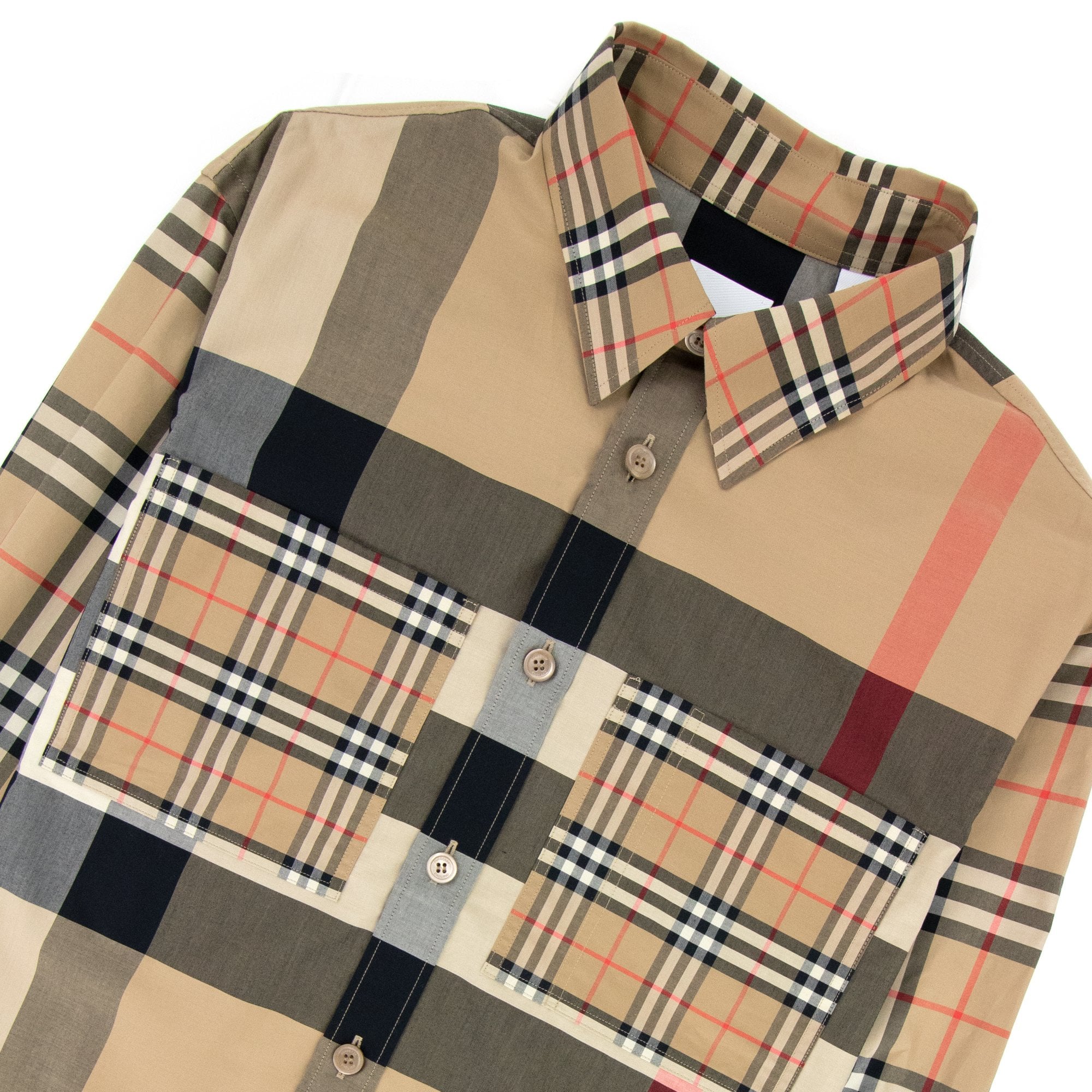 Burberry Tisford Patchwork Check Shirt Archive Beige | ONU – Onu