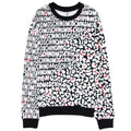 Moschino Underwear Leopard Print Crew Neck Sweatshirt White/black 5118