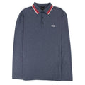 Hugo Boss Plisy Long Sleeve Polo Blue/red