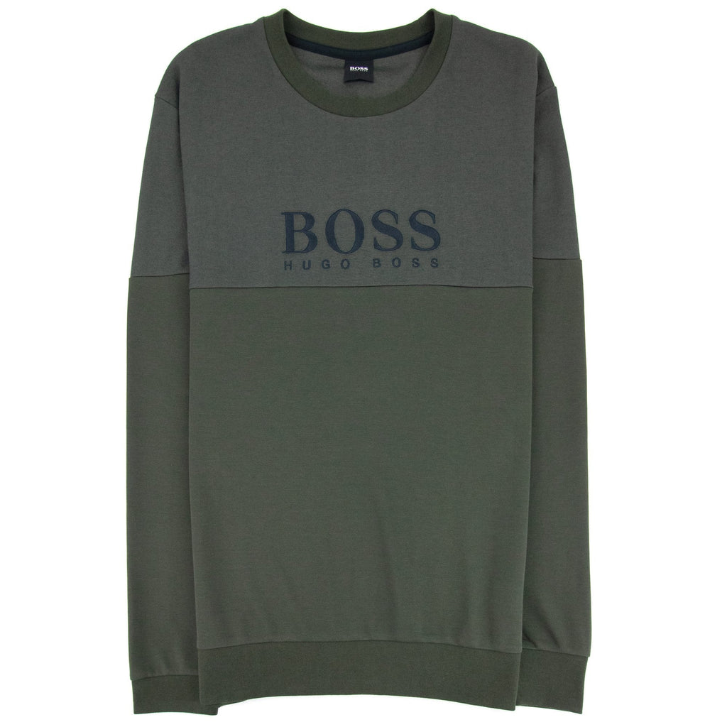 Hugo Boss Tracksuit Sweatshirt Front Logo Dark Green