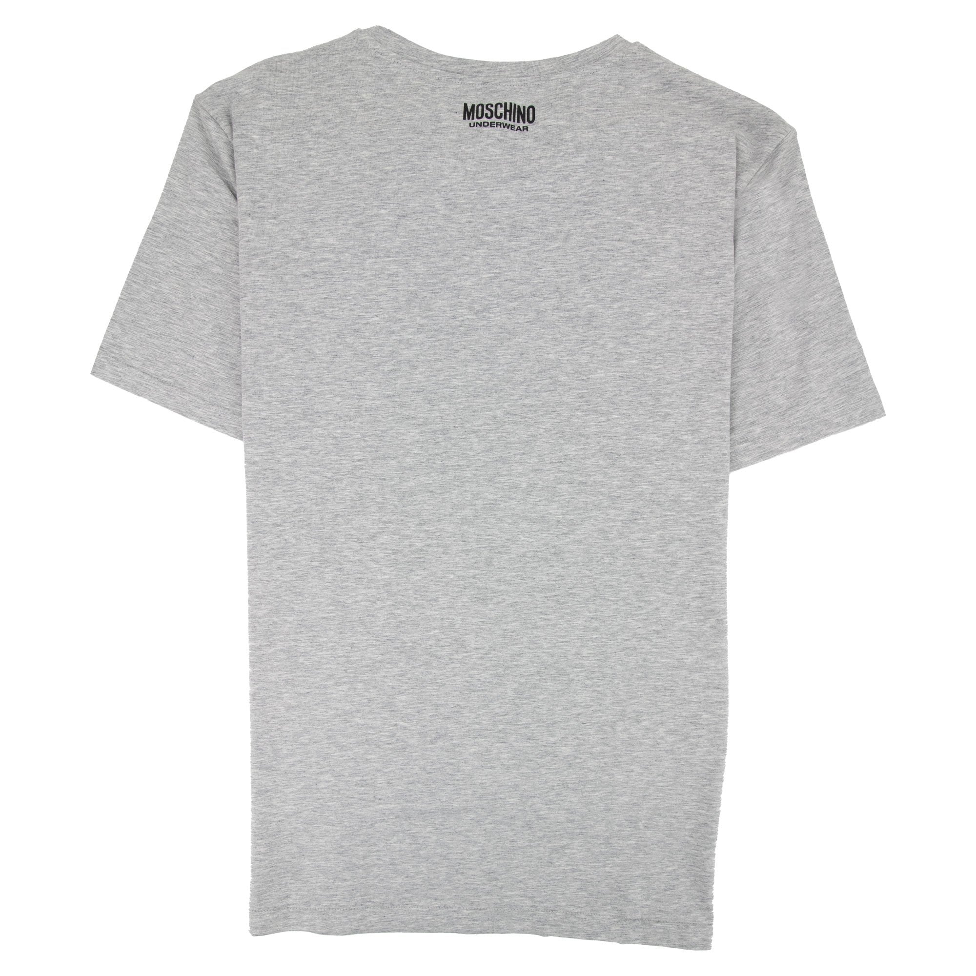 Moschino Underwear Shoulder Black Tape T-shirt Grey