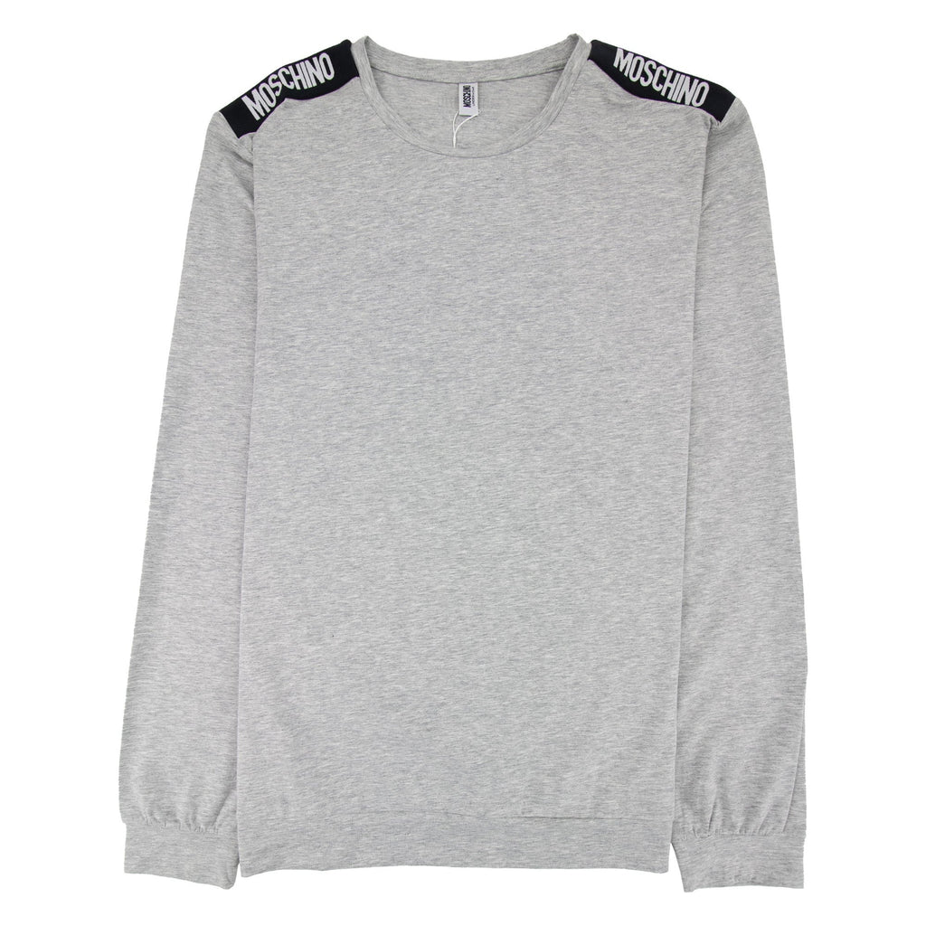 Moschino Underwear Long Sleeve Shoulder Top Grey
