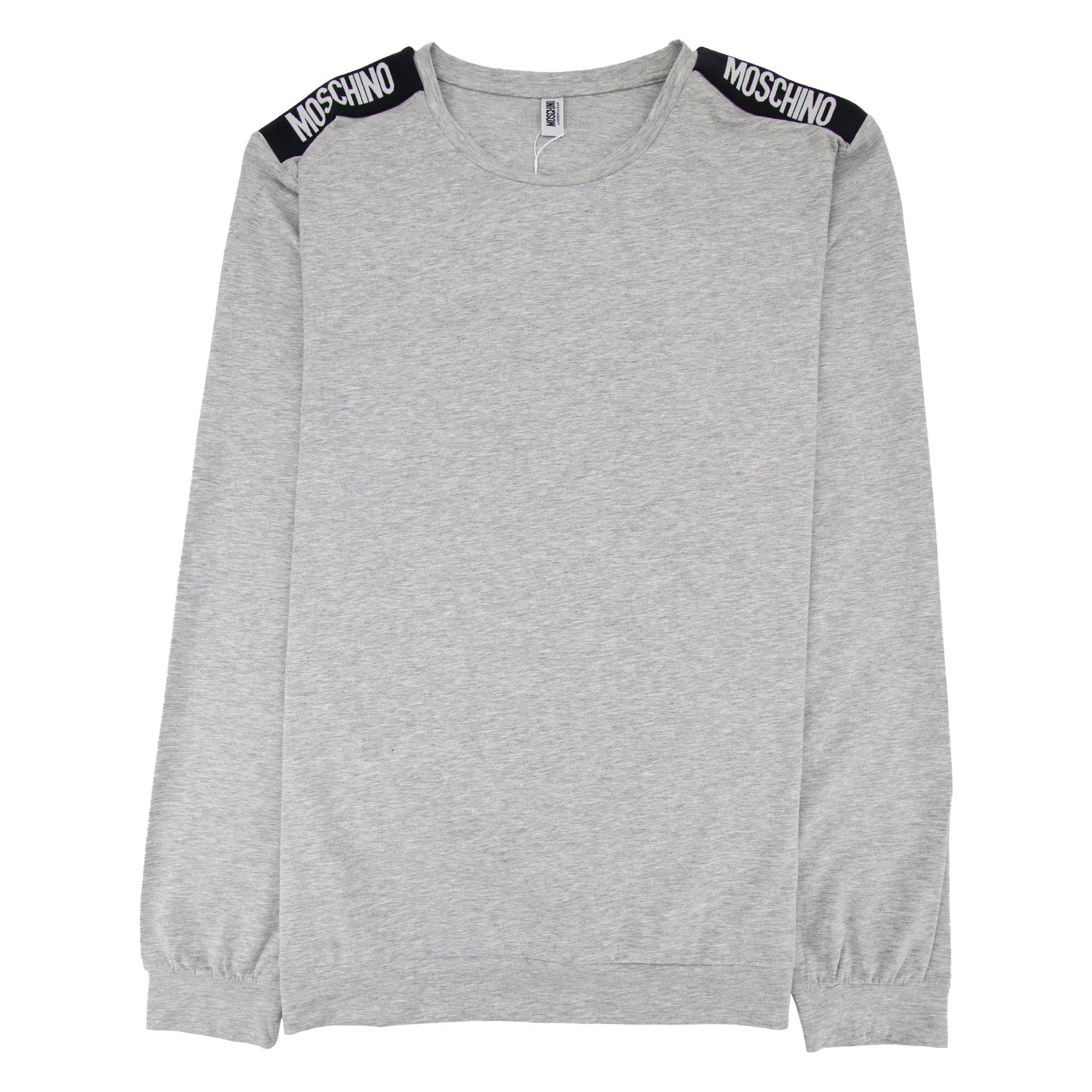 Moschino Underwear Long Sleeve Shoulder Top Grey