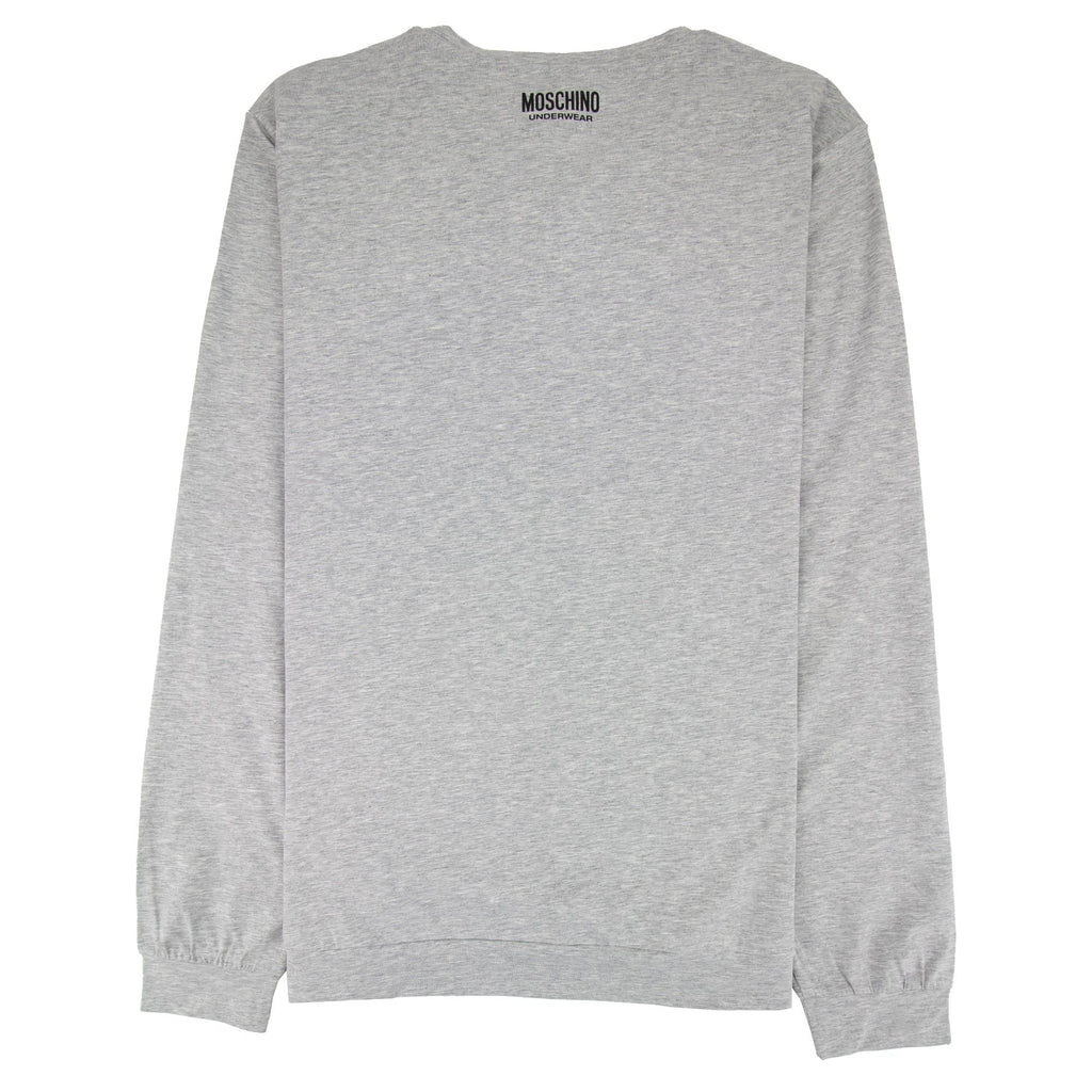 Moschino Underwear Long Sleeve Shoulder Top Grey