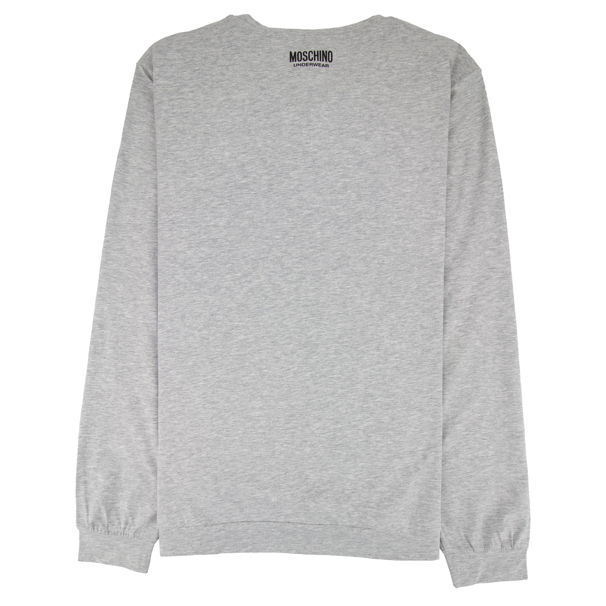 Moschino Underwear Long Sleeve Shoulder Top Grey