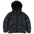 Stone Island Junior 40333 Garment Dyed Crinkle Reps Ny Down Jacket Black V0029
