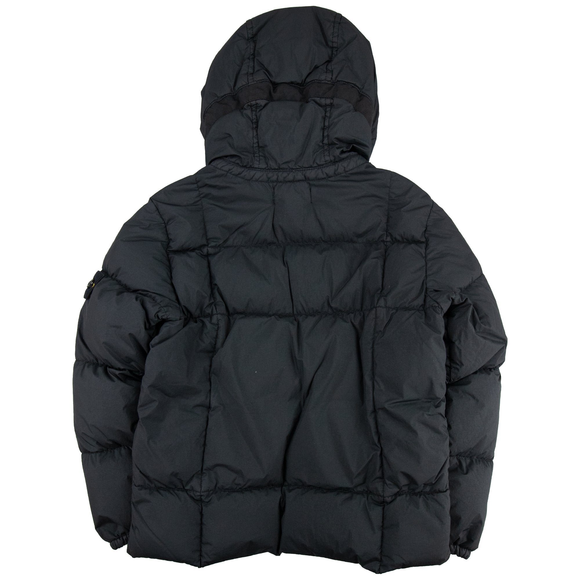 Stone Island Junior 40333 Garment Dyed Crinkle Reps Ny Down Jacket Black V0029