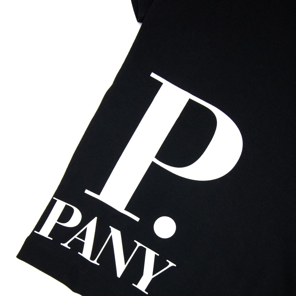 Cp Company Undersixteen Wrap Logo S/s T Shirt Black 999