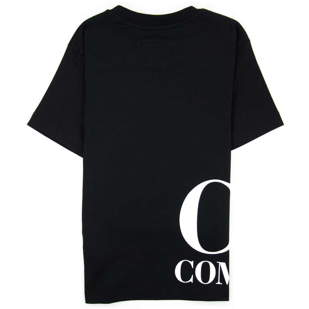 Cp Company Undersixteen Wrap Logo S/s T Shirt Black 999