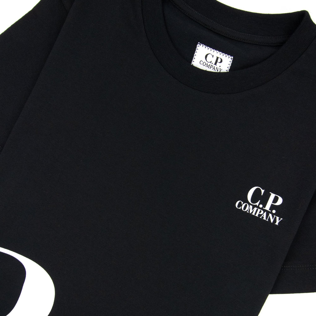 Cp Company Undersixteen Wrap Logo S/s T Shirt Black 999