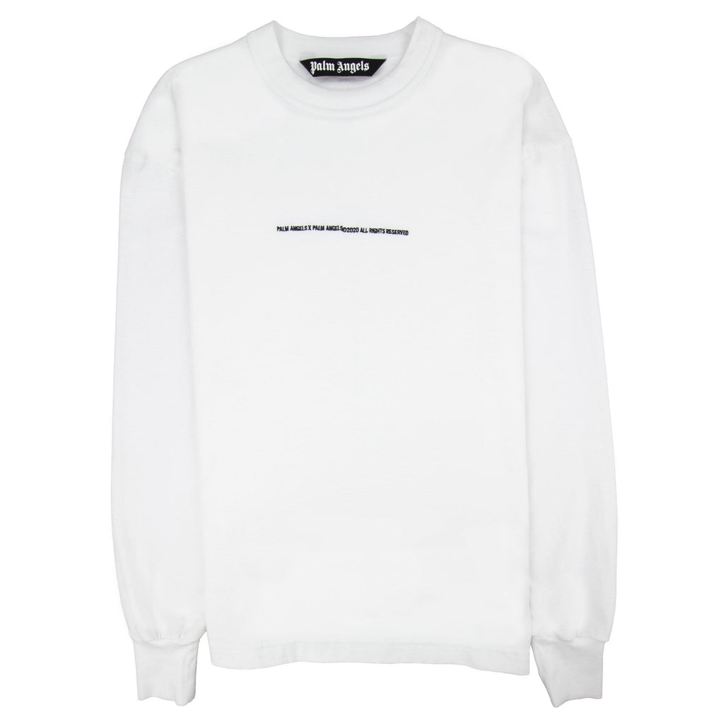 Palm Angels PXP Tonal L/s T Shirt White