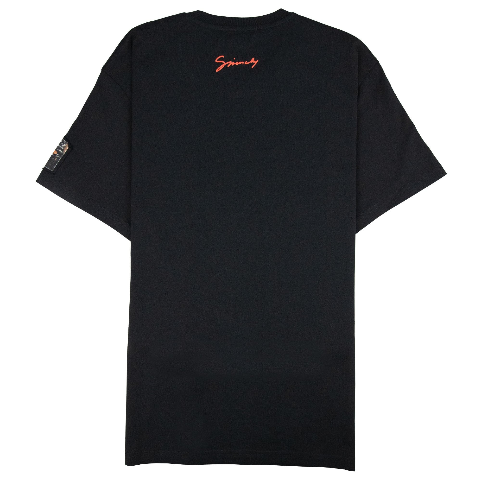 Givenchy Logo Print Crewneck T Shirt Black 001