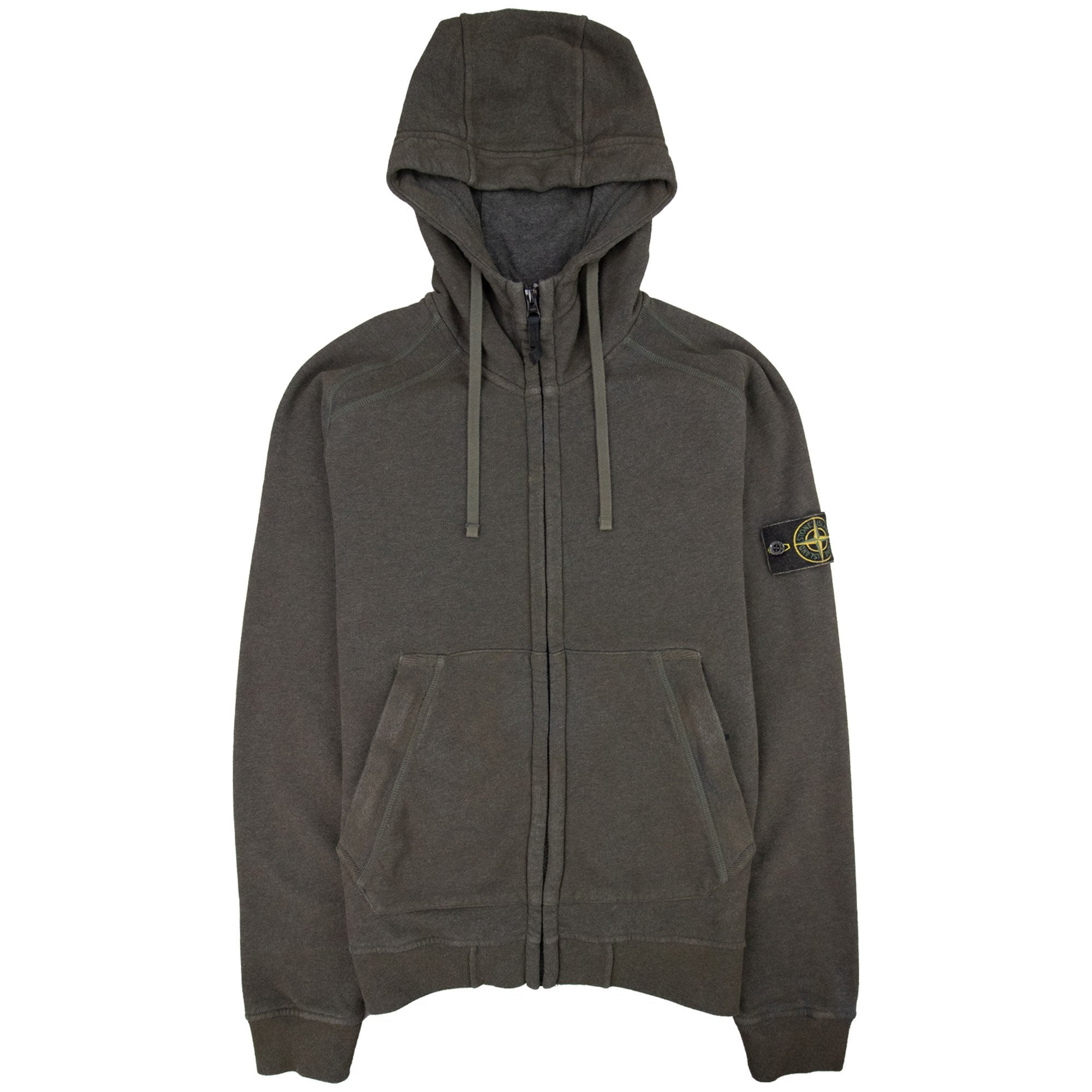 stone 　zip-upsweat M Stone Island 62190 Dust Zip Up Sweatshirt Dark Green V2m71 | ONU – Onu