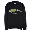 Palm Angels Croco Crewneck Sweatshirt Black 1055