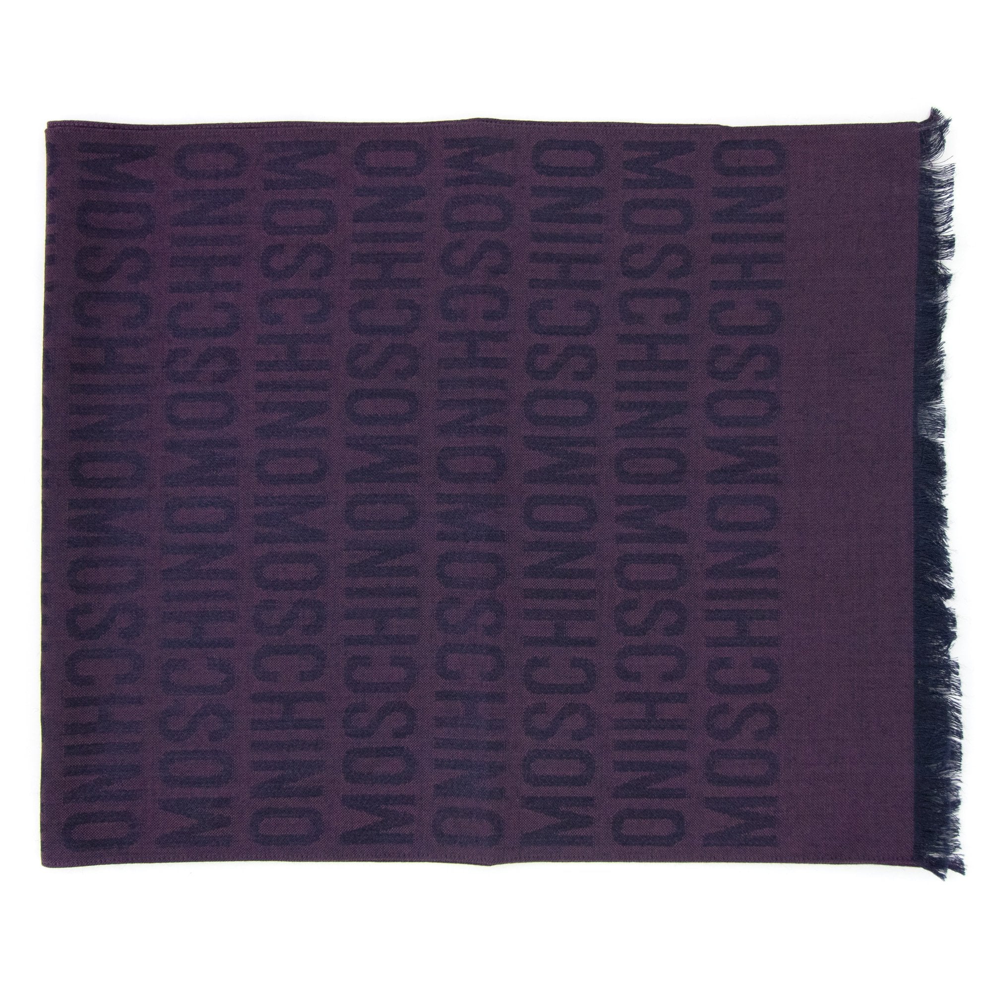 Love Moschino All Over Logo Print Scarf Purple