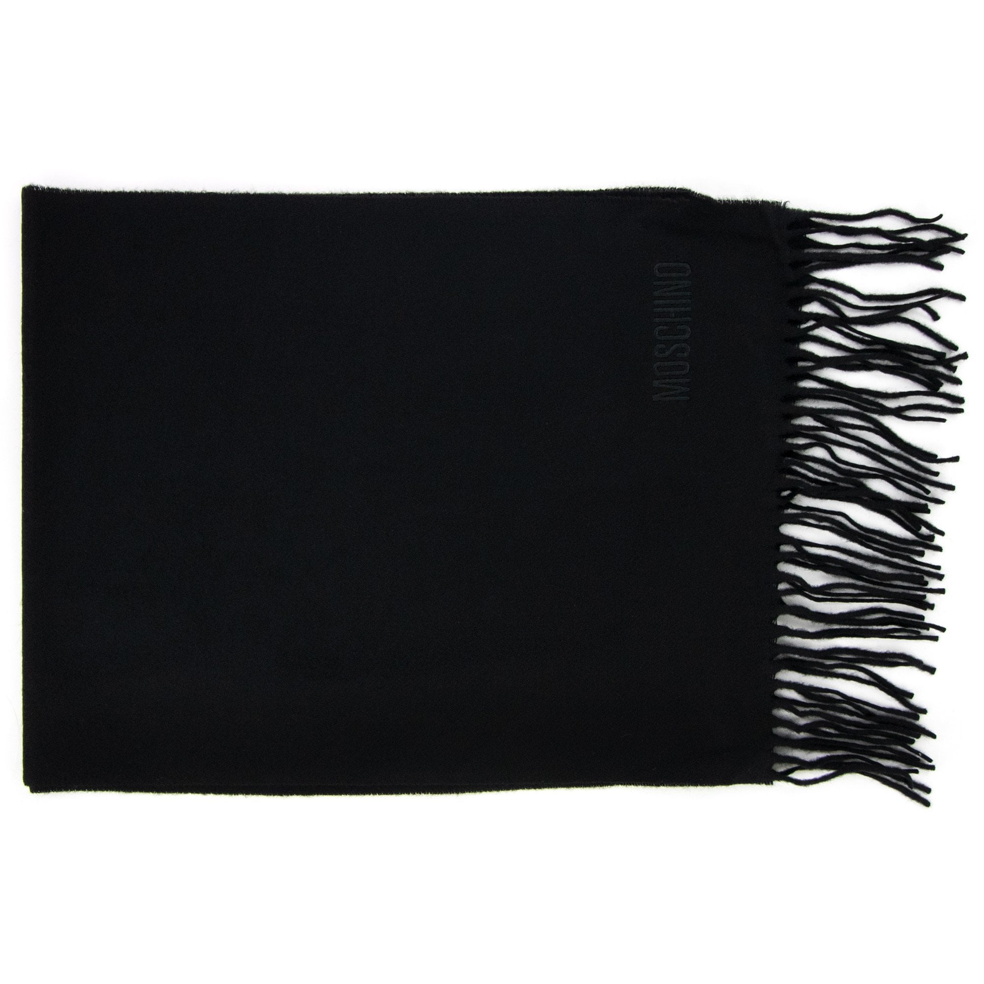 Love Moschino Sciarpa Knitted Logo Scarf Black
