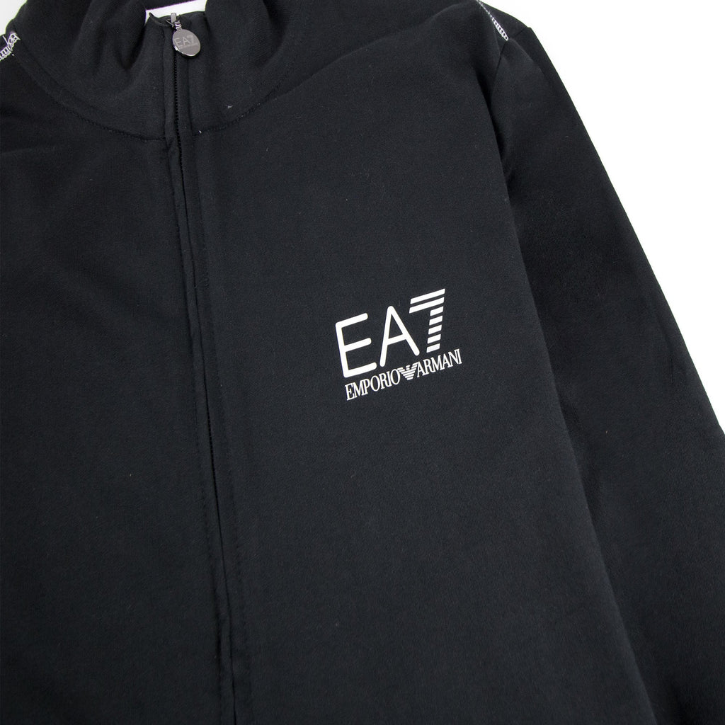 Ea7 Logo Funnel Neck Sweatshirt Dark Blue