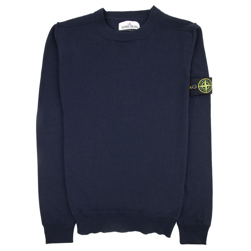 Stone Island 526c4 Knitted Sweatshirt Navy V0020