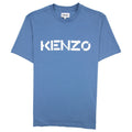 Kenzo Logo Print Crewneck T Shirt Marin Blue
