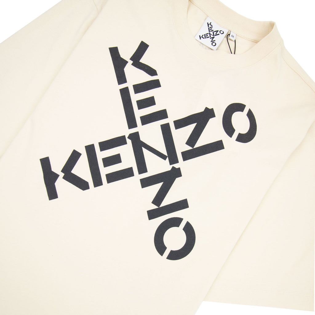 Kenzo X Sport Logo T Shirt Cream