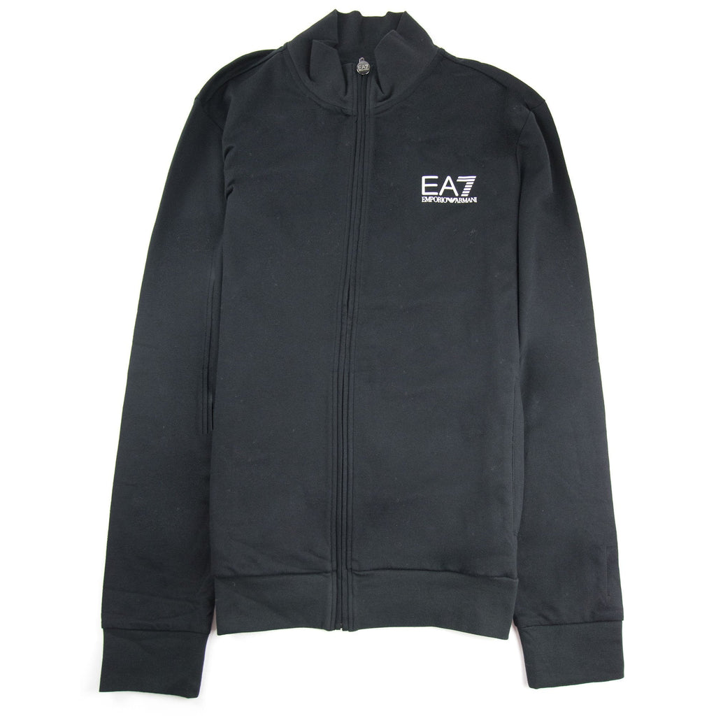 Ea7 Train Colorblock Logo Funnel Neck Sweatshirt Oxford SA21