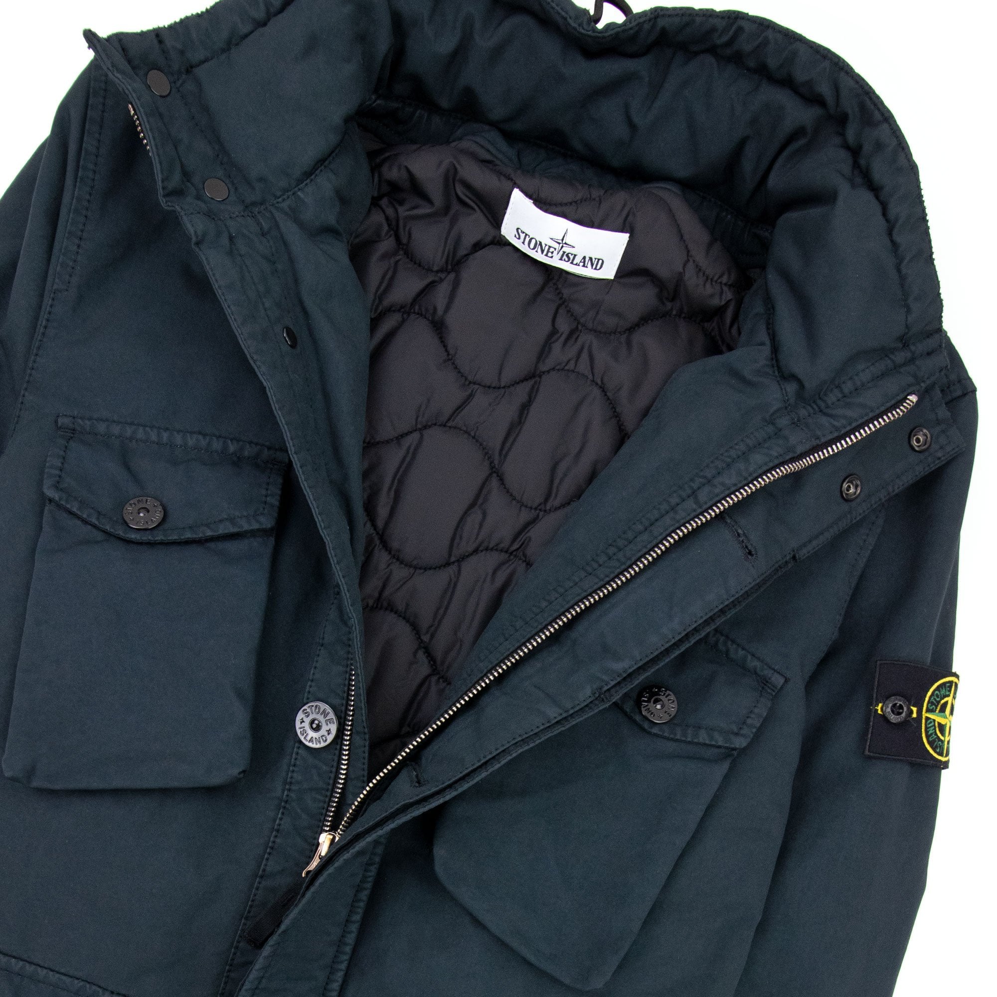 Stone Island David-tc Primaloft Insulation Field Jacket Navy Blue V0020