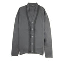 Emporio Armani Rubber Logo Cardigan Dark Grey