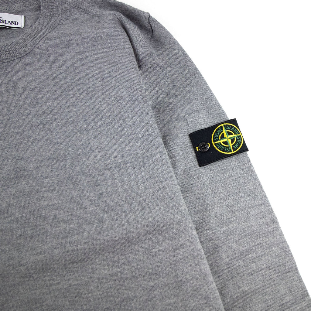 Stone Island 524c4 Crewneck Wool Knit Grey V0060