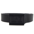 Ea7 Embossed Logo Adjustable Belt Black