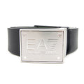 Ea7 Reversible Brushed Leather Belt Black Forest Night