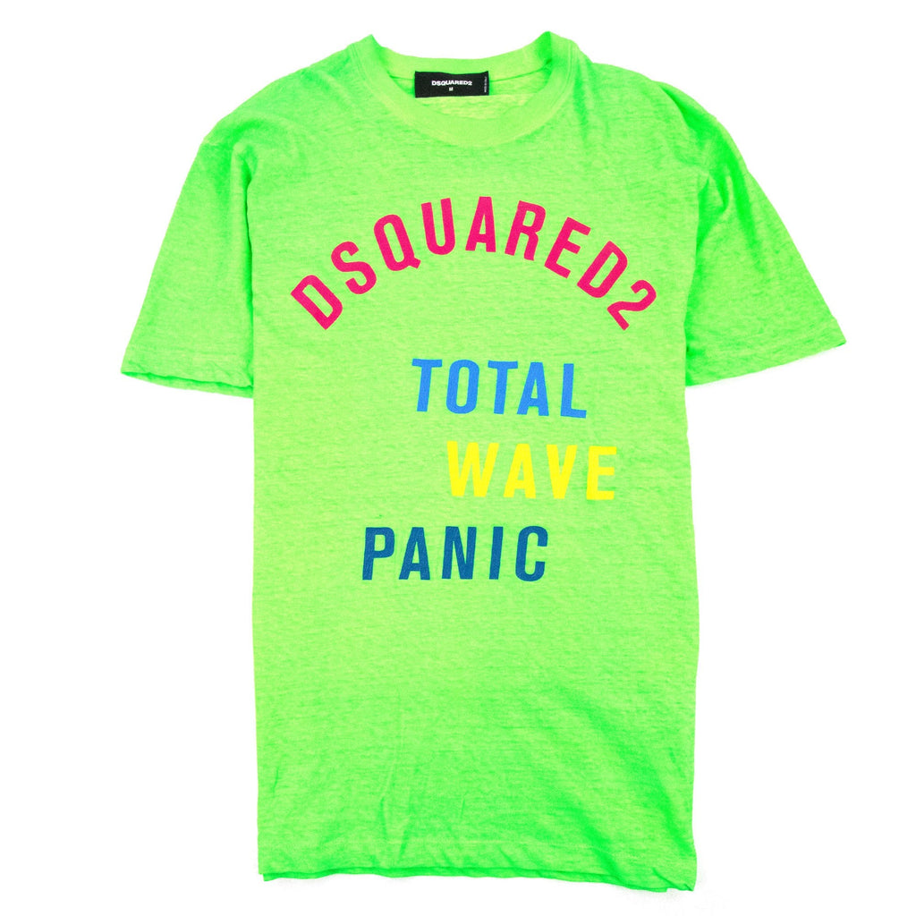 Dsquared2 Total Wave Logo T Shirt Green