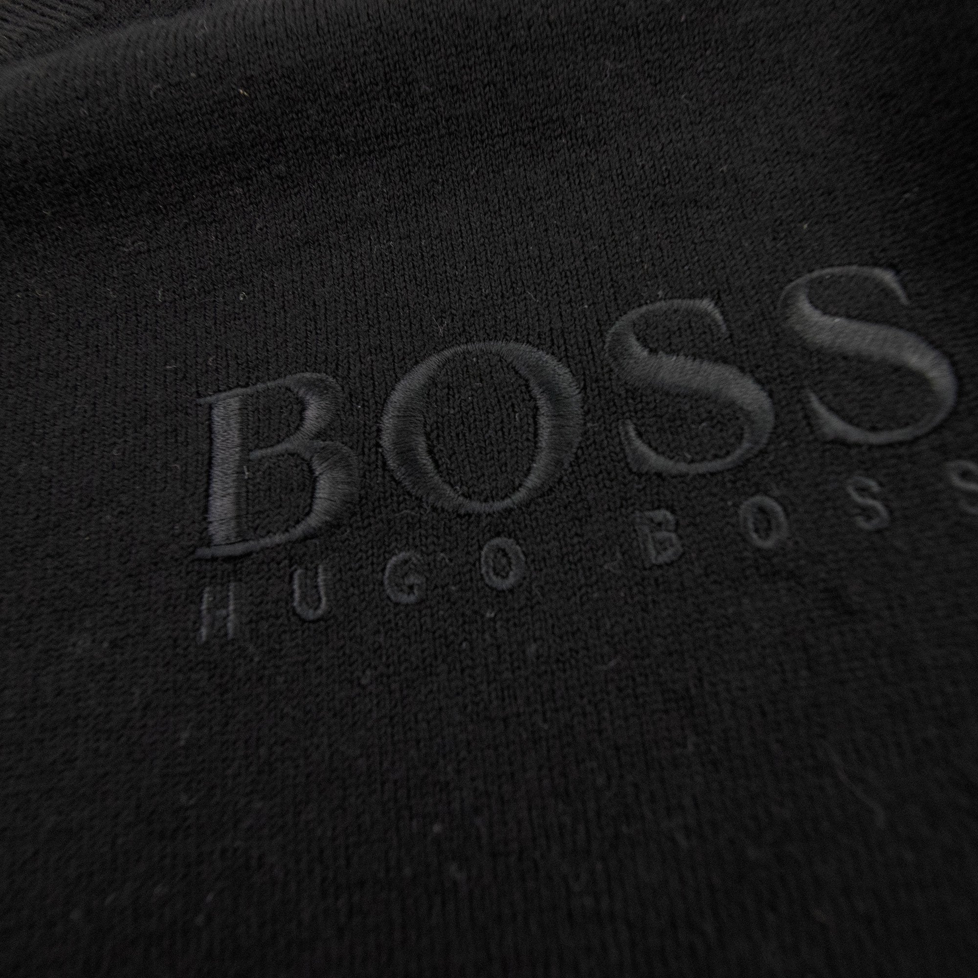 Hugo Boss V Neck Knitted Sweatshirt Black