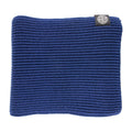 Stone Island Ribbed Wool Patch Logo Scarf Blue V0027