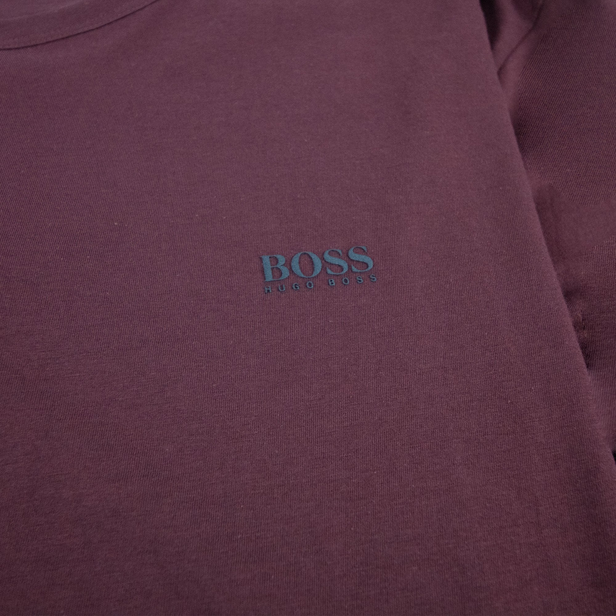 Hugo Boss Small Logo Long Sleeve Togn Burgundy