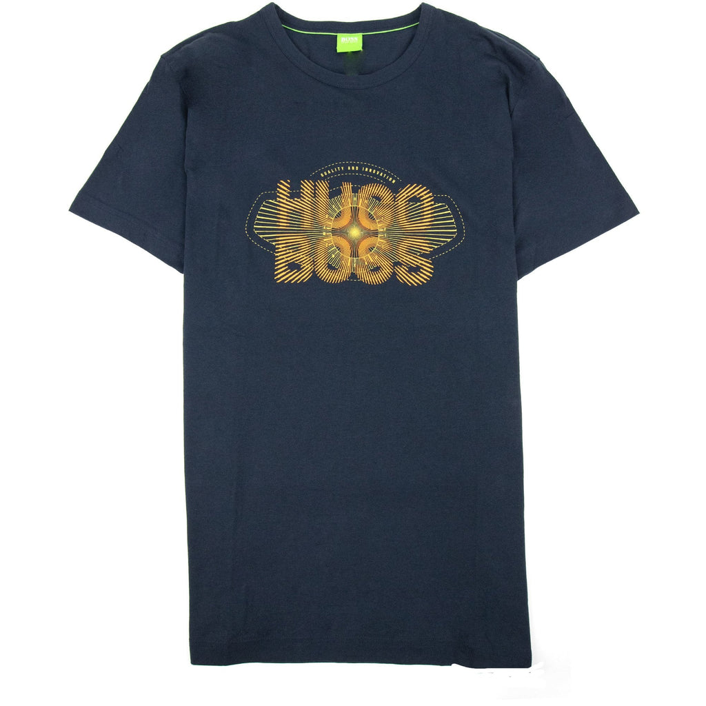 Hugo Boss Tee 2 Logo T Shirt Navy 410 SA30