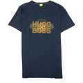Hugo Boss Tee 2 Logo T Shirt Navy 410 SA30